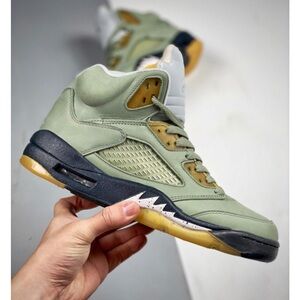 2021 Nike air Jordan 5 v Retro jade Horizon desert sand sneakers